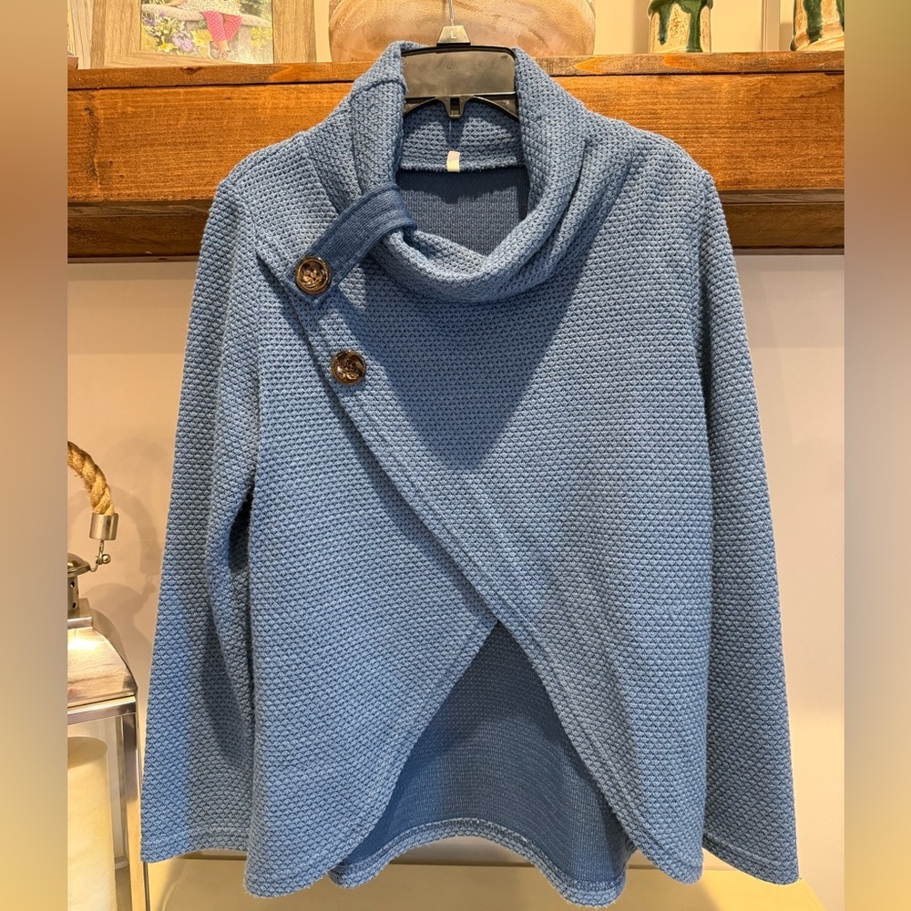 "Envision This" Wrap Sweater